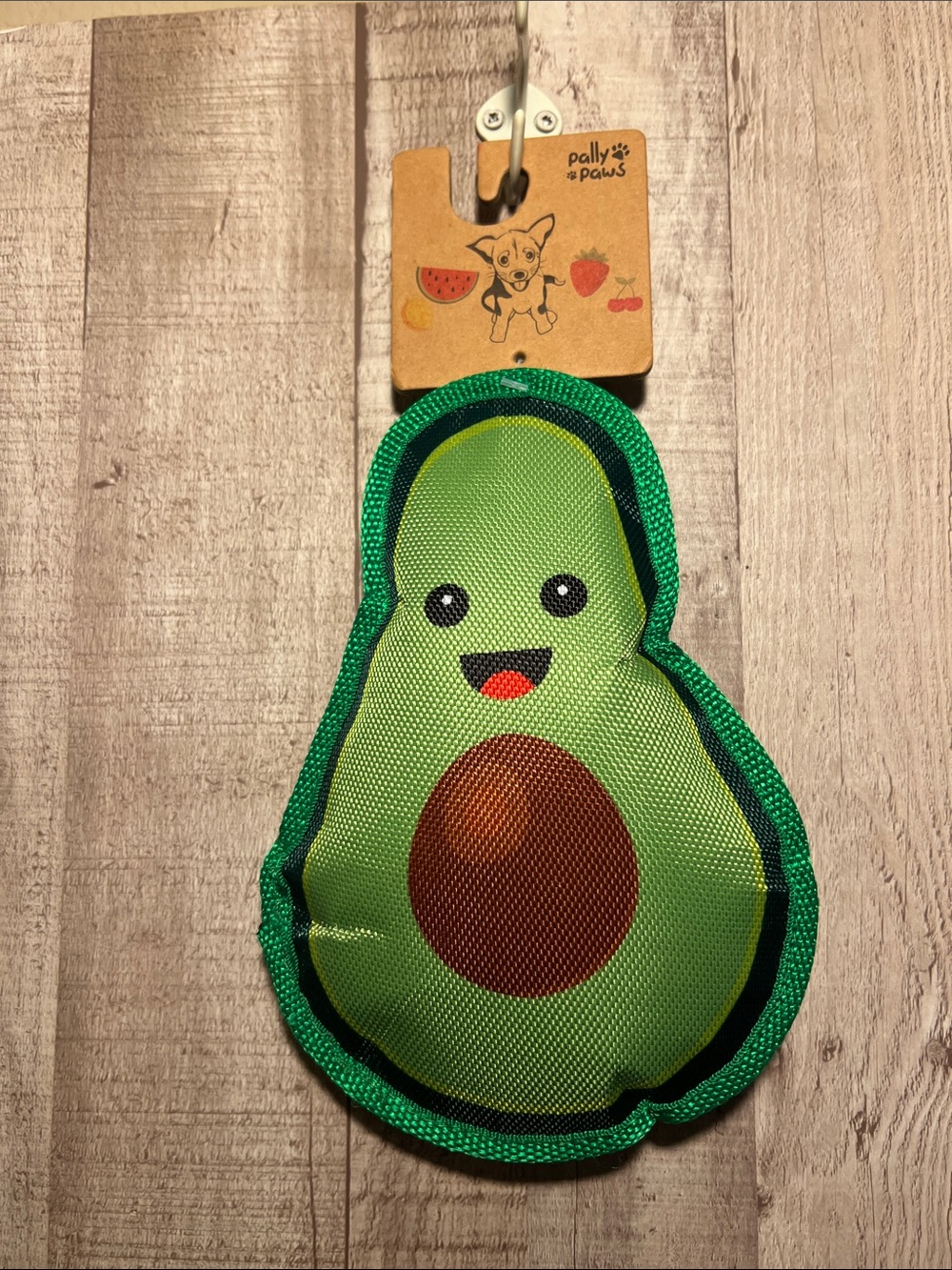 New Pally Paws Avocado Plush Dog Toy